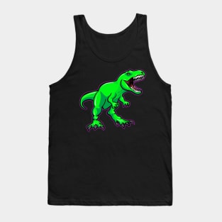 Awesome T Rex Dinosaur Illustration Tank Top